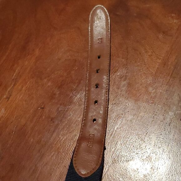 Torino European Ribbed Surcingle Navy Blue Belt 44 - Picture 7 of 10